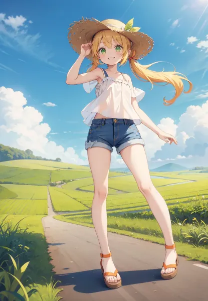 夏休みと女の子1