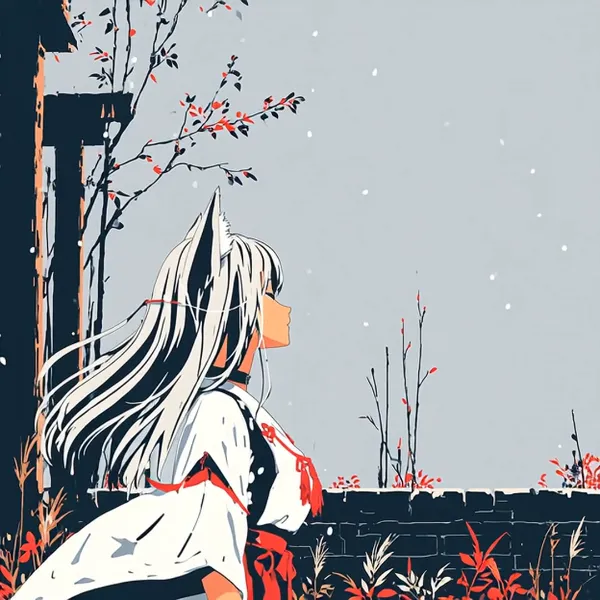 ゆきふってきたね