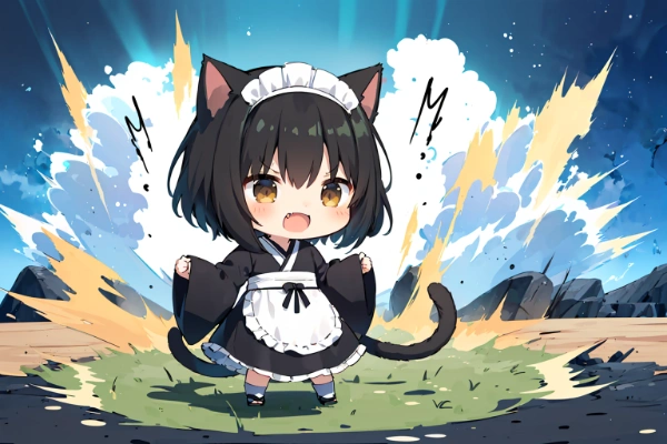 もうヘタレとは言わせにゃいニャ！（4コマ風）