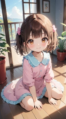ぺたんこ座り:2