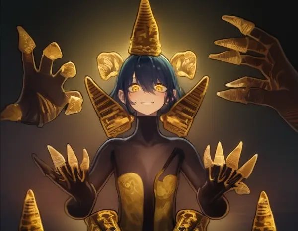 指にとんが〇コーン