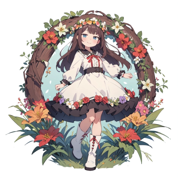 wreath girl