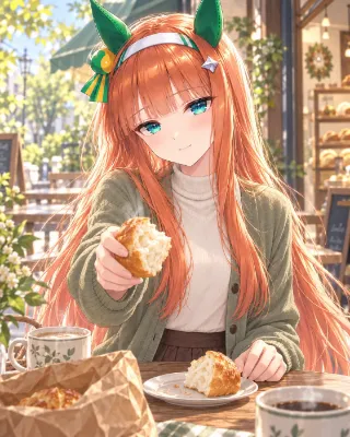 休日の朝、焼き立てを半分こ