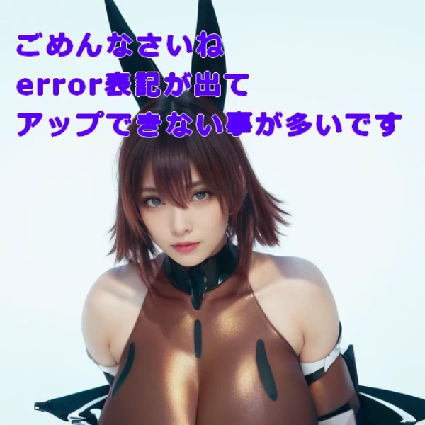 動画の画面でerrorになってアップができません