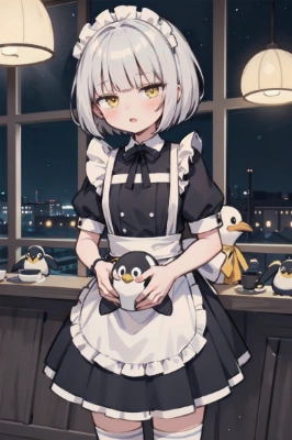 ペンギンのメイドさん