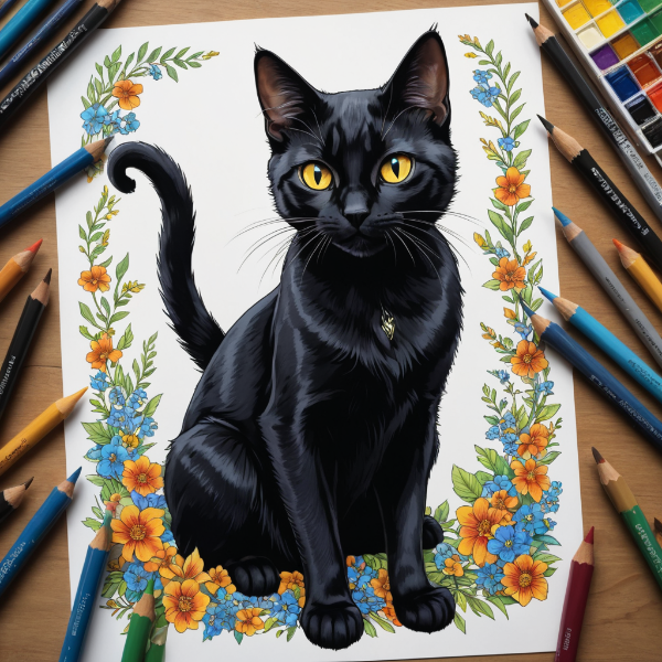 Draw a Black Cat