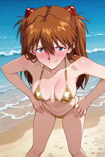 黄金ビキニのビーチ・アドベンチャー