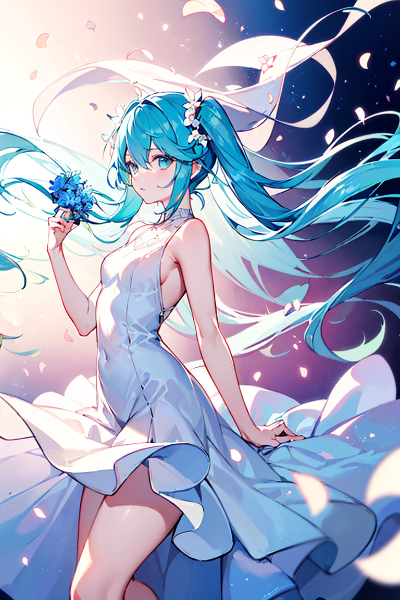 Blue flower