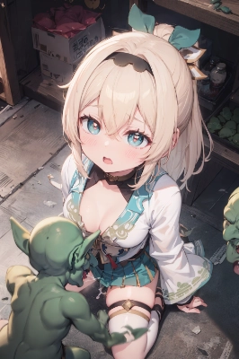 VSゴブリン　股を開くだけで溢れ出すござる