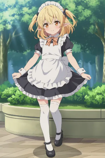 森のメイドエルフの秘密の散策