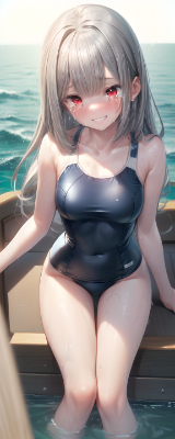 漂流中で浸水中
