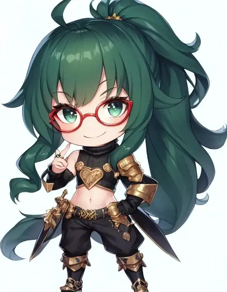 スタンプ用のちび騎士