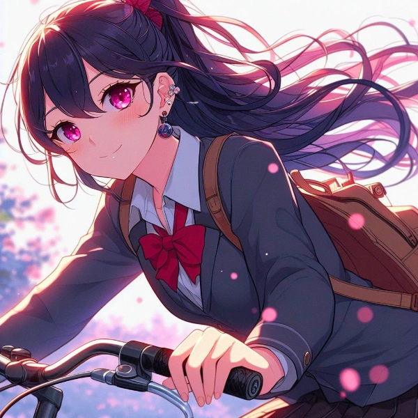 自転車に乗ってる、うちの子！！(13枚)