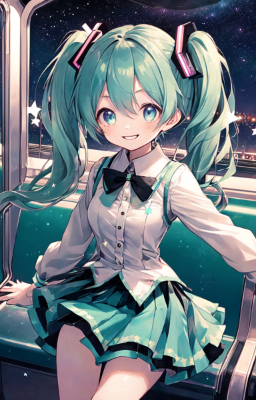 星空の電車と電子のアイドル