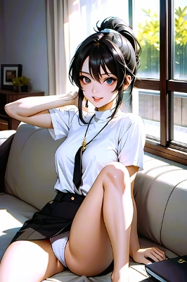 片膝立て