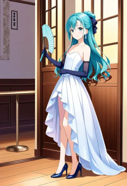 常磐アクア（お題：扇子）