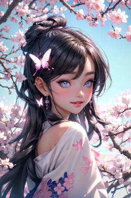 kimono cherry blossom
