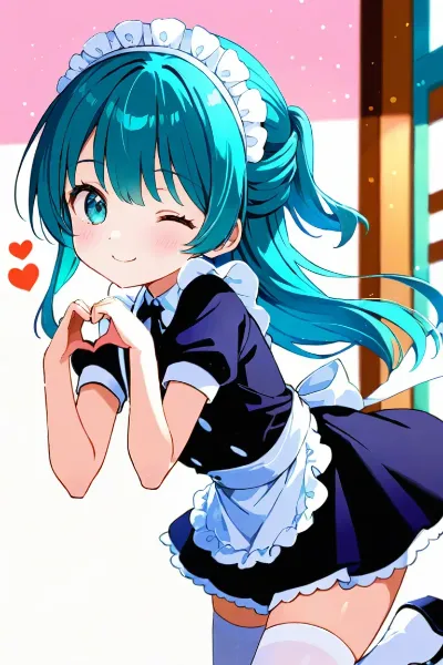 常磐アクア（お題：手でハート#2）