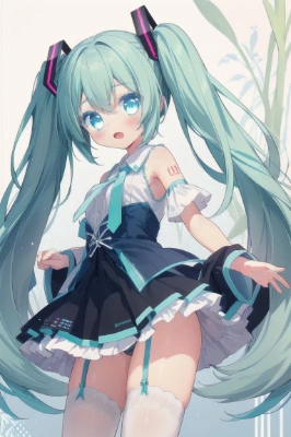ミクちゃんのチラ見せサービス❤️