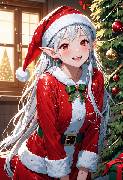 白髪エルフの聖夜の贈り物