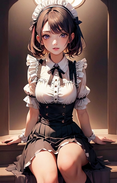 暗闇とメイド服