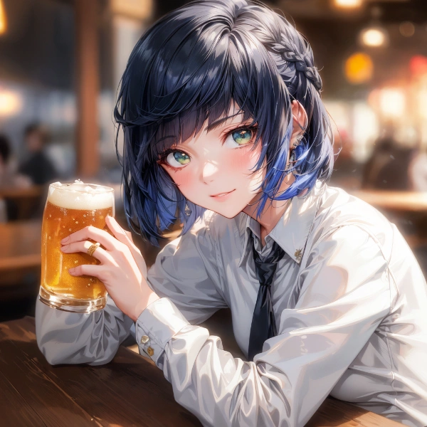 【原神】夜蘭 乾杯