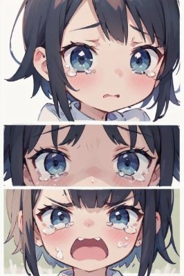 泣き顔三段活用