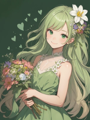 green girl