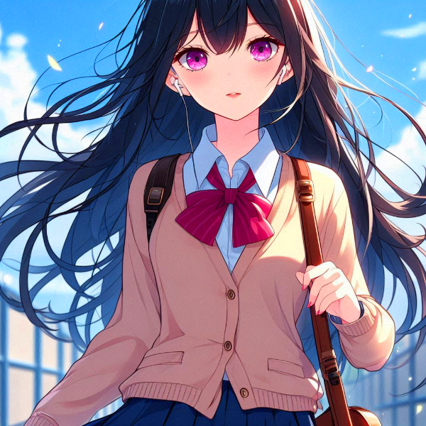 日常生活を送る、女子高校生なうちの子＊その1(11枚)