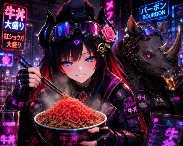 サイバーパンク牛丼