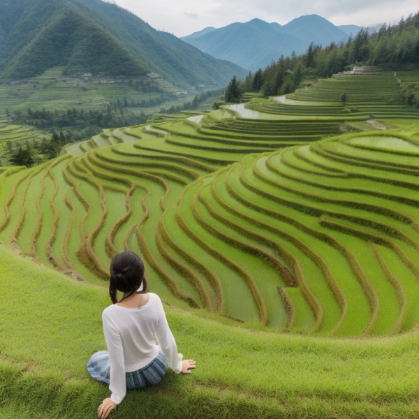 棚田の風景