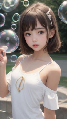 美少女とシャボン玉3