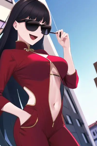 サングラスの中華娘です