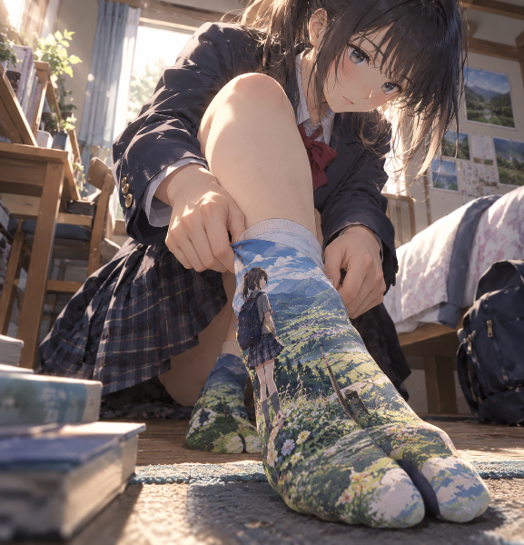 旅柄足袋(たびがらたび)