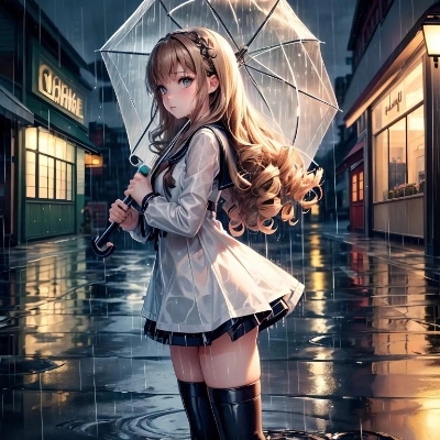 突然の雨のサムネイル