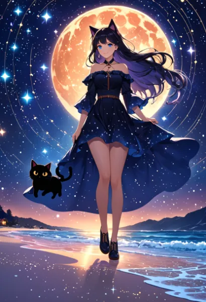 星と猫魔女