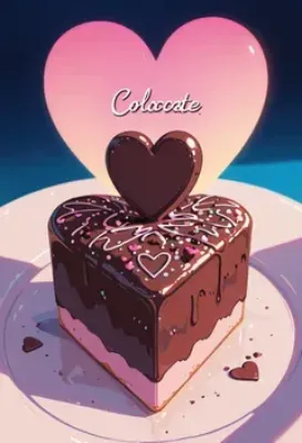 恋するハートのチョコレートケーキ