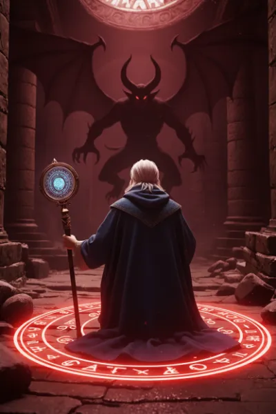 魔導師と闇の契約の儀式