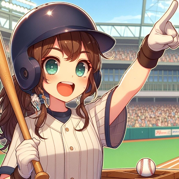 狙うはホームランさ！