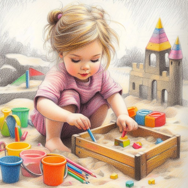 こども砂遊び