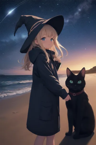 星降る海辺の魔女と黒猫の約束