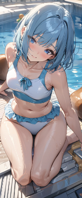 午後のプール