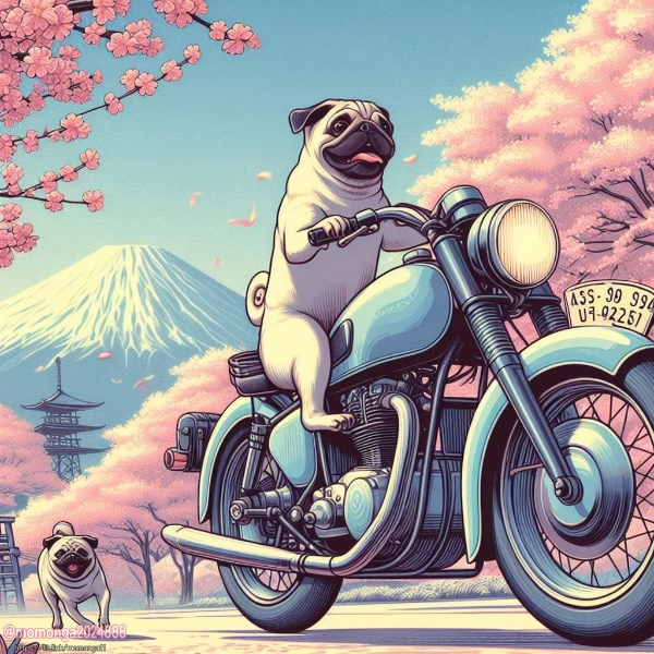 桜並木を疾走６