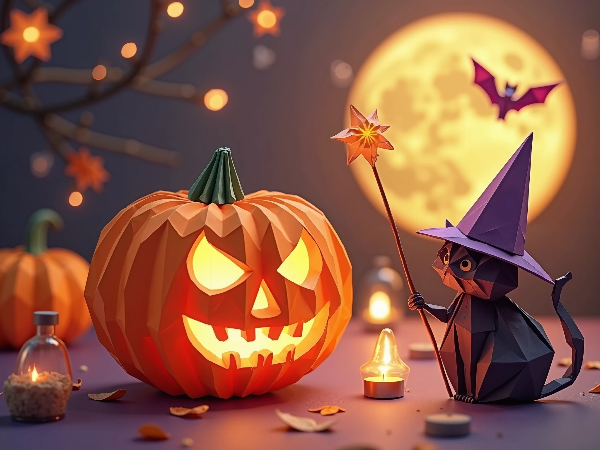 折り紙でハロウィン