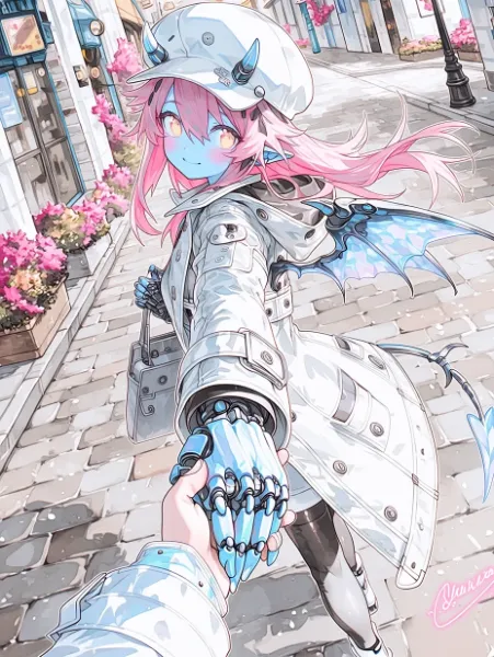 ホワイトデーコーデな悪魔ちゃん