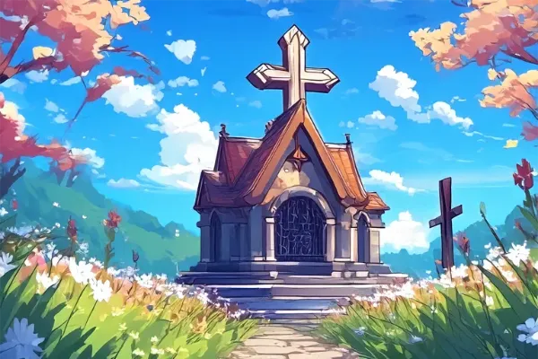 ファンタジーRPG風の神聖な祠