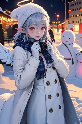 雪まつりを楽しむ奴隷天使２