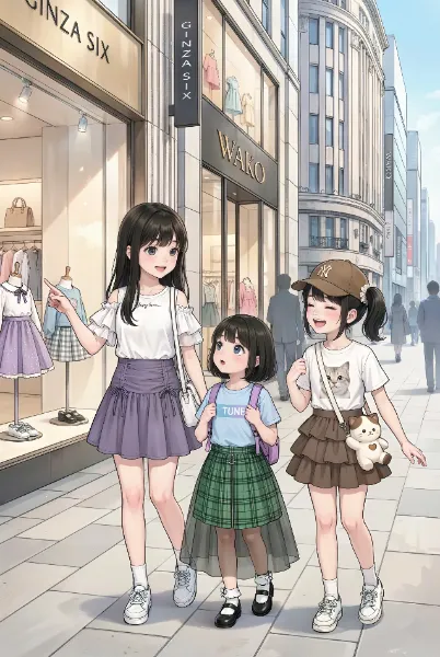 銀ブラだよ三姉妹