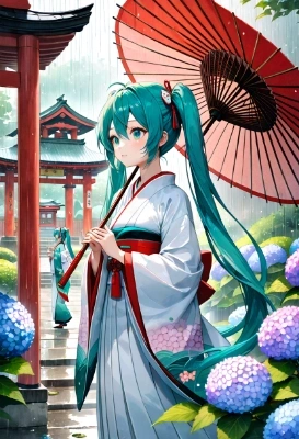 雨の日の御参り