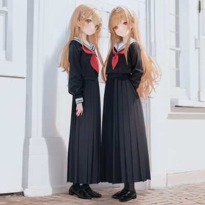 ロングスカート少女 #4